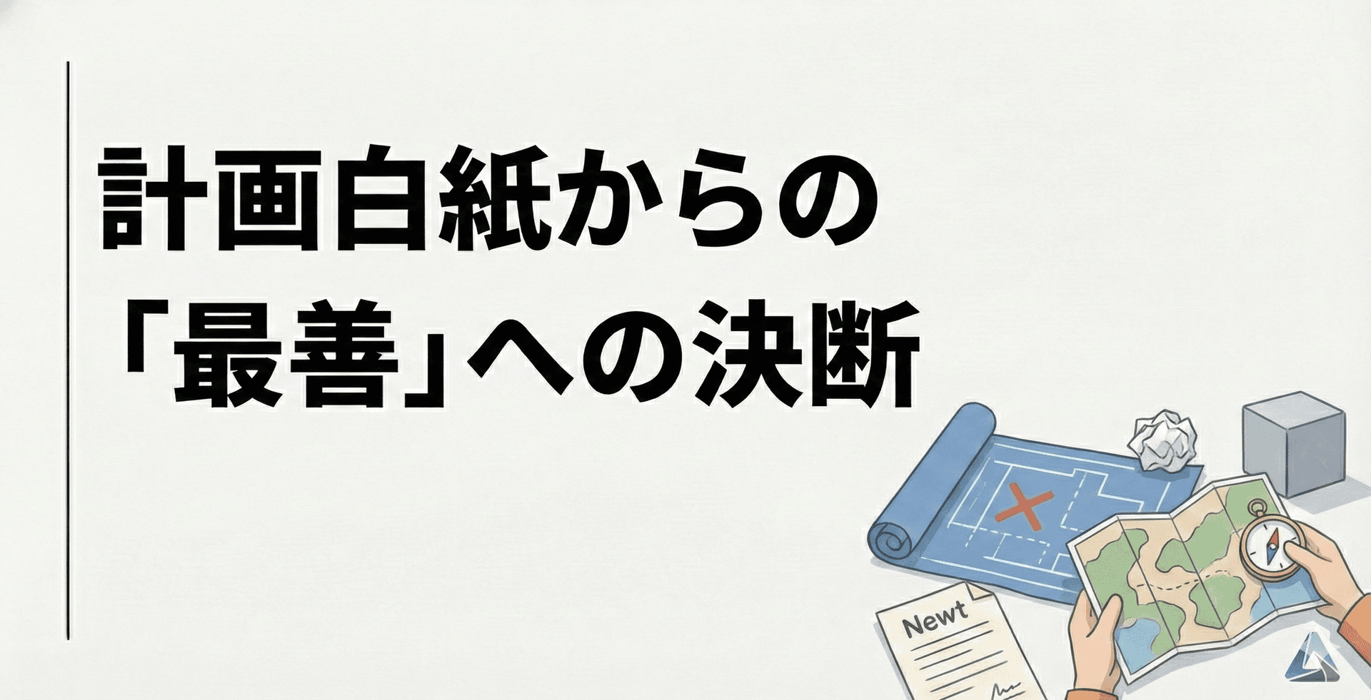 計画が再検討されたイラスト